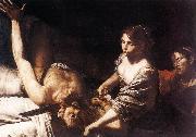 VALENTIN DE BOULOGNE Judith and Holofernes  iyi oil painting on canvas